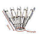 Magnetic Triangle Head Screwdriver Bits S2 Steel 1/4 Hex Shank  6.35mm G0I9
