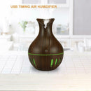 130mL Aroma Essential Oil Diffuser Ultrasonic Humidifier (Dark Brown B) A