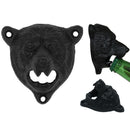 Home Pub Creative Iron Retro Animal Bear Wall Mounted Soda Bottle Opener