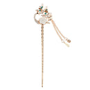 2pcs Ladies Retro Crystal Butterfly Flower Hairpins Hair Sticks Hair Clips