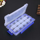 15 Slots Clear Plastic Storage Box Home Jewelry Sundries Organizer Boxes