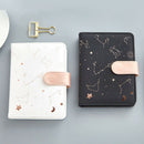 Cute Monthly Daily Planner Lined Study Notebook Journal Travel-Black