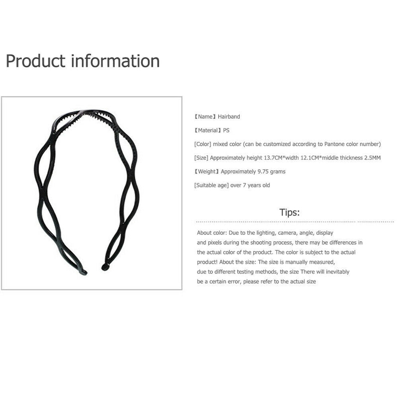 Fashion Cross Bangs Headdress Sports Headband Braided Twist Plait Hair Hoop