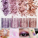4Pots Sequins Glitter Dust Powder Paillette Tips Nail Art Decor