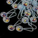 50pcs Mini Blue Rattle BABY SHOWER Party Favors CAKE TOPPERS DECORATIONS