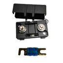 Automotive Car Mini ANS Fuse Holder Fusebox Block Dustproof Cover 100A Black