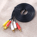 3 RCA Composite Male to Male Audio Video AV Cable for DVD TV