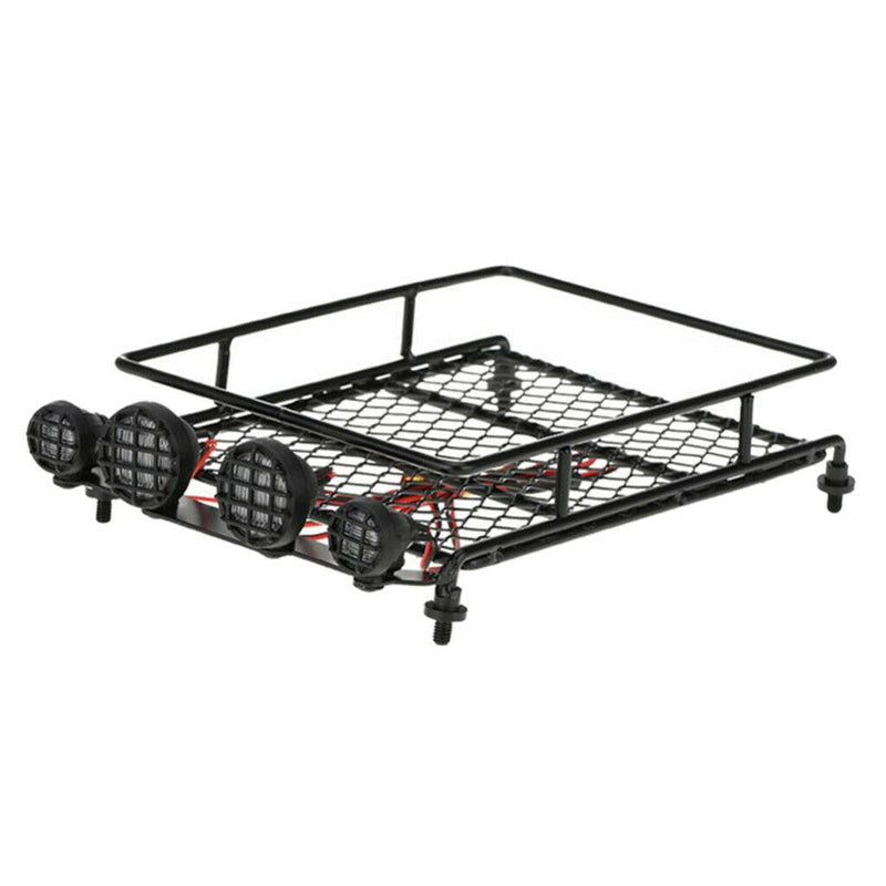 1/8 Roof Rack w/ LED Light Bar for 1:10 RC Traxxas Redcat HSP RC4WD D90 Cars