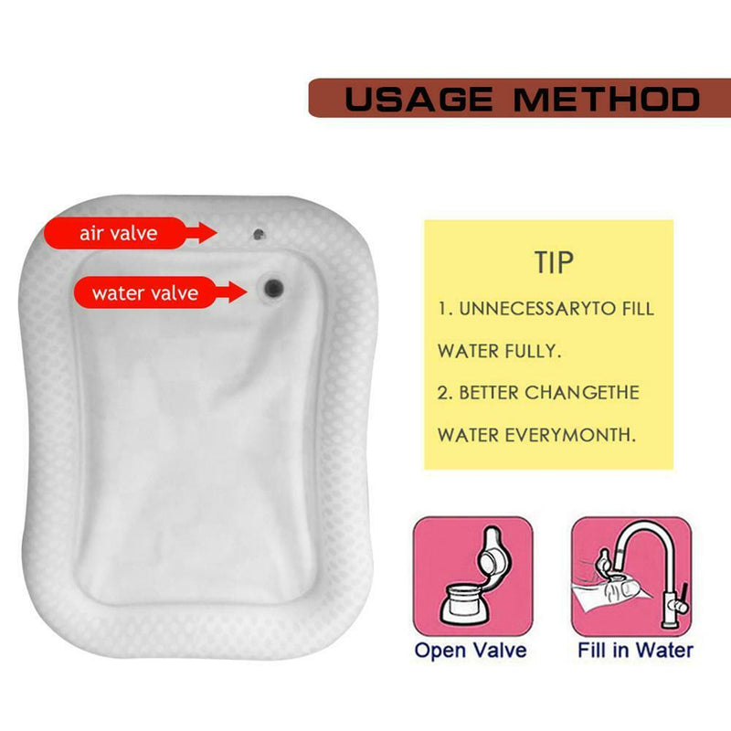 Baby Inflatable Patted Pad Water Ice Mat Cushion w/ Inflator (Geometric)