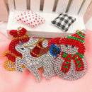 4pcs DIY Full Drill Special Shaped Diamond Painting Snowman Keychain Jewelry