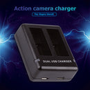 Dual Battery Charger USB C + Micro USB Input for GoPro Hero 9 Hero9 Black