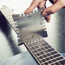 2Pcs Guitar Fingerboard Fretboard Measuring Profession Tool Set Stainle QZZ