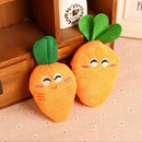 Orange Puppy Pet Supplies Carrot Plush Chew Squeaker Sound Squeaky Dog Toys Cute