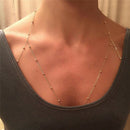 Fashion Women Body Belly Chest Bikini Beach Harness Chain Necklace Jewelry Cy