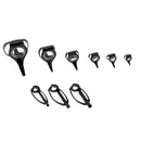 9pcs Rod Guides Tip Tops Heavy Duty Boat Trolling Fishing Rod Guides Rings