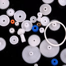 60 pcs Plastic Gear Set DIY Rack Pulley Belt Worm Single Double Gears MO