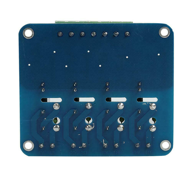 GTM04 4 Way Solid State Relay Module Board High Level Trigger w/Fuse 5V 12V
