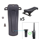 5pcs Belt Clip for Retevis H777 BaoFeng BF-666S 777S BF-888S 2-Way Radio Black