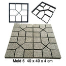 Garden Paving Pavement Mold Patio Concrete Stone Path Walk Maker Reuse,Plastic D
