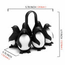 Cute Penguin Shape Boiled Egg Holder Kitchen Refrigerator Eggs Storage Shelf DIY