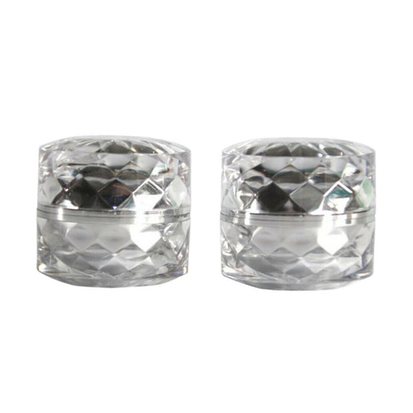 2Pcs Empty Plastic Pot Jars Cosmetic Containers For Face Salves Creams Balms