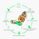 Multi-function Portable Pet Water Bottle Small Dogs Drinking Bowl (Green) A