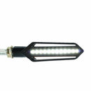Universal Motorcycle White + Yellow LED Water Design Brake Turn Signal