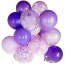 20x Agate Foil Confetti Latex Helium Balloons Inflatable Party Decor Purple