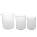 150 250 500 ml beaker of clear plastic 3 pcs. Measuring cup tool F1E5