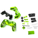 Chrome Green Full Housing Shell Case Button Kit Part for Sony PS4 Controller