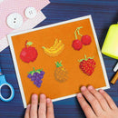 Fruit Stickers DIY Diamond Painting Round Drill Paste Cup Child Puzzle Gift