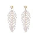 Acrylic Leaf Earrings Fresh And Simple Acetic Acid Plate Leaf Earrings Exag