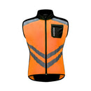 Light Reflective Windproof Jacket Vest Night Running Reflective Suits M Orange