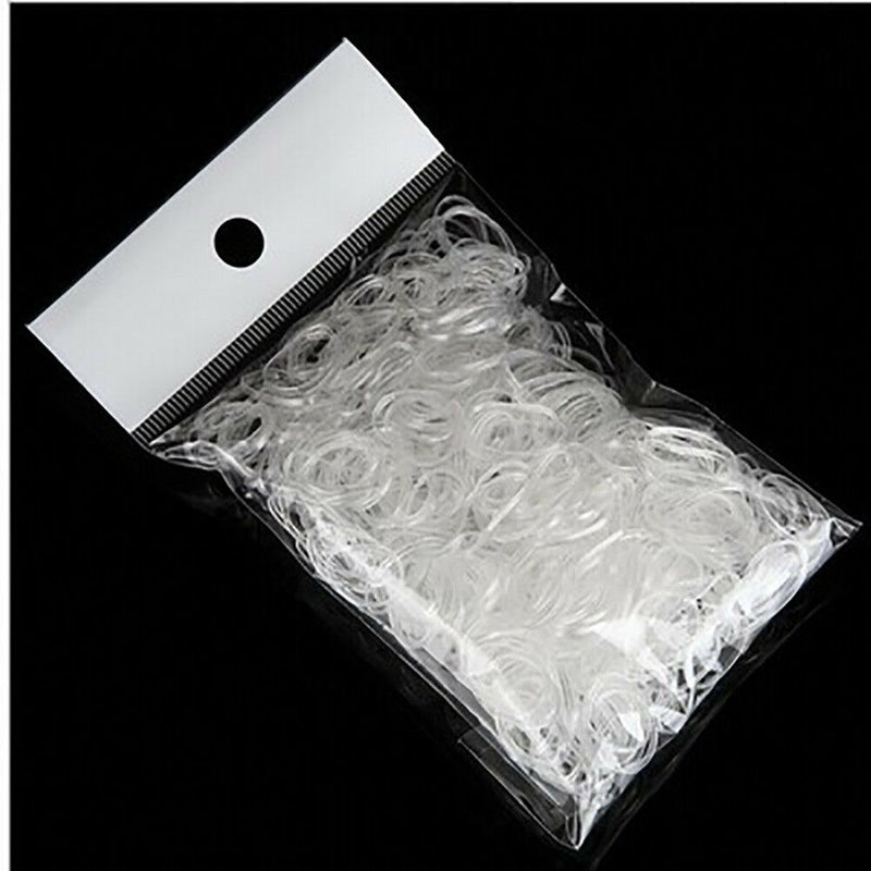 500PCS Elastic Hair Bands Braiding Rubber Band Tiny Poly Small Hair Rope Hot