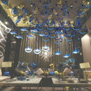 30 Pieces Shark Shape Hanging Swirls Kids Party Wall Ceiling Decoration