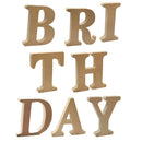 Free Standing DIY Wooden Alphabet Letters Wall Art Decor Plaque Kids Learning