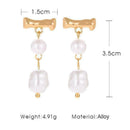 2019 Fashion women Temperament Drops Shaped Earrings X5F4 F0K6