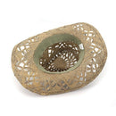 Natural Straw Hat Western Cowboy Hat Ladies Men'S Hand-Woven Hat Outdoor Tr