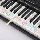 Music Keyboard /Piano Stickers 88/61/54/49 Key Set Play Beginner Learn D0X5