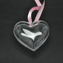 10PCS Transparent Plastic Heart-Shaped Craft Ball Acrylic Transparent Ball PQP