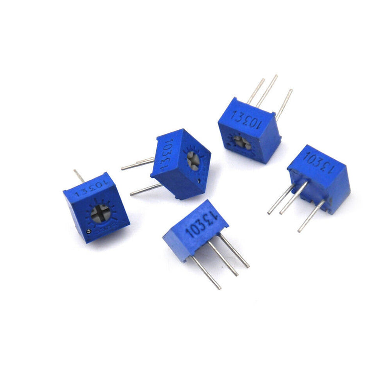 5pcs/set Potentiometer Trimmer Variable Resistor 3362P-103 10K Ohm B S Bj