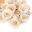 50Pcs Artificial Silk Rose Flower Heads Bulk Bride Wedding Party Decor Pink