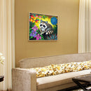 5D DIY Diamond Painting Animals Full Round Drill Rhinestone (Raccoon) A