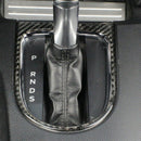 2Pcs Carbon Fiber Gear Box Console Gear Box Panel Trim Cover for Ford Musta