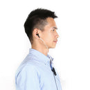 2Pin Earpiece Headset PTT w/Mic Earhook Interphone for Baofeng UV5R/KENWOOD