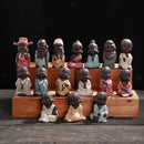 Chinese Tea Pet Little Buddha Statue Kung Fu Monk Tea Tray Decoration