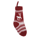 Christmas Stockings Home Decoration Candy Knitted Bag Tree Pendant (Red)