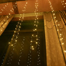 Window Curtain Icicle String Lights with Remote & Timer, 300 LED Fairy Twin