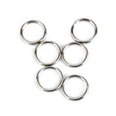100 Pack Small Key Ring 12 mm Round Metal Split Rings for Home Keys Organization
