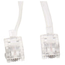 White Male 6P2C RJ11 Plug Telephone Fax Modem Line Cable, 14M for Landline  A4W8